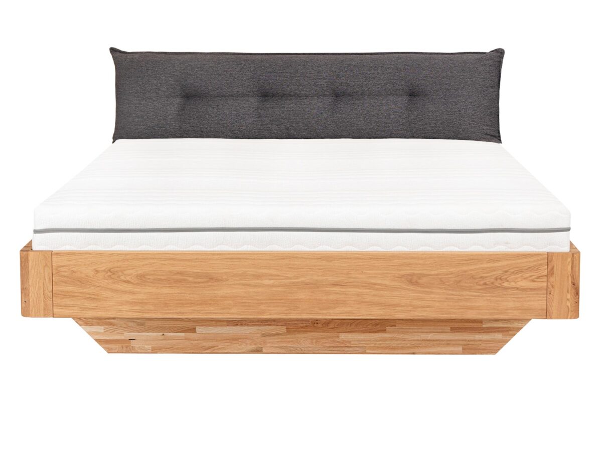Stylowe łóżko dębowe z eleganckim wykończeniem Elona B