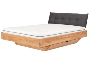 miniaturka Stylowe łóżko dębowe z eleganckim wykończeniem Elona B