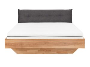 Stylowe łóżko dębowe do sypialni z pojemnikiem Garo B