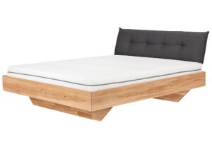 miniaturka Stylowe łóżko dębowe do sypialni z pojemnikiem Garo B