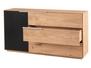 miniaturka Drewniana komoda z litego drewna Eleana 1T3L