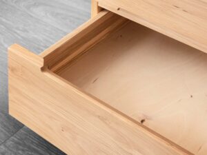 miniaturka Drewniana szafka nocna z litego drewna Macari 3L