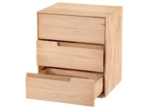 miniaturka Szafka nocna z litego drewna Kobko 3L