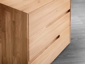 miniaturka Szafka nocna z litego drewna Kobko 3L