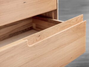 miniaturka Szafka nocna z litego drewna Kobko 3L