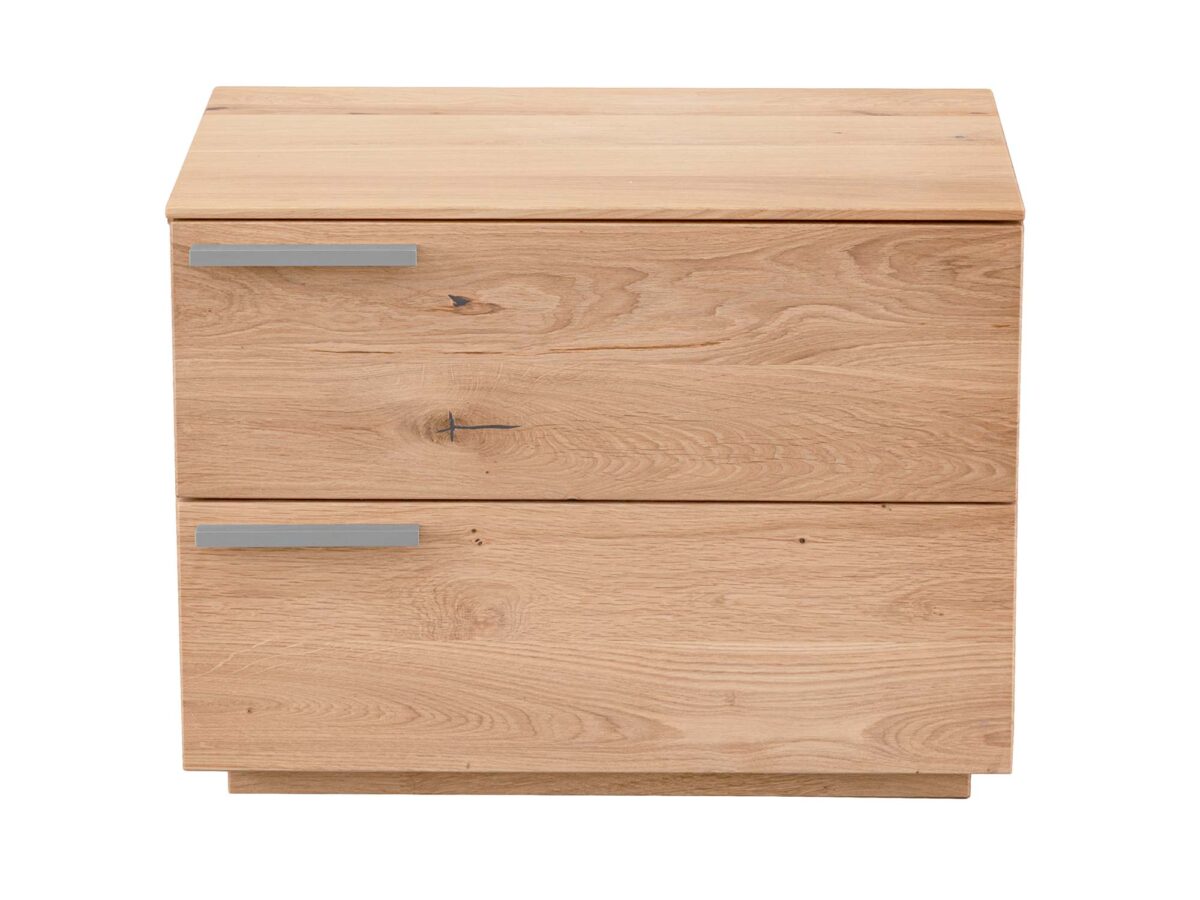 Szafka nocna drewniana z litego drewna Arella 2L-RE