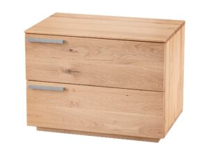 miniaturka Szafka nocna drewniana z litego drewna Arella 2L-RE