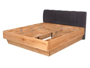 miniaturka Wygodne łóżko dębowe z pojemnikiem i nowoczesnym designem Dasalia A