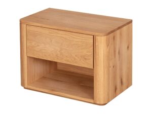 miniaturka Szafka nocna z litego drewna Lelina 1L