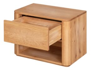 miniaturka Szafka nocna z litego drewna Lelina 1L