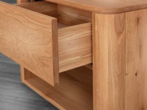 miniaturka Szafka nocna z litego drewna Lelina 1L