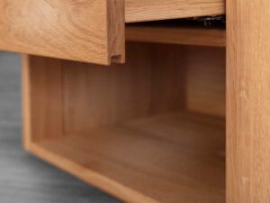 miniaturka Szafka nocna z litego drewna Lelina 1L