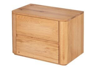 miniaturka Drewniana szafka nocna z litego drewna Lelina 2L