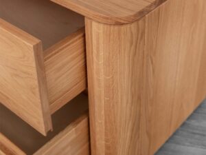 miniaturka Drewniana szafka nocna z litego drewna Lelina 2L