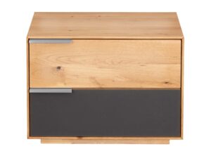 Elegancka szafka nocna z litego drewna Eleana 2L-RE