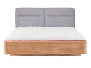 Elegancka sypialnia z łóżkiem dębowym Lelina C