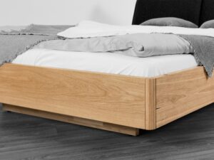 miniaturka Wygodne łóżko dębowe w stylu nowoczesnym Vereria