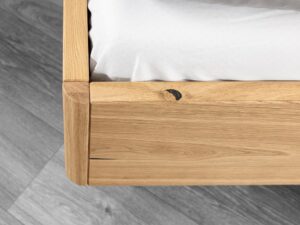 miniaturka Wygodne łóżko dębowe w stylu nowoczesnym Vereria