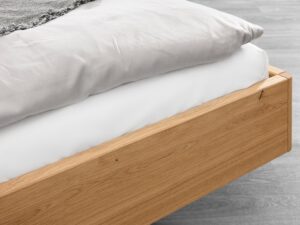 miniaturka Wygodne łóżko dębowe w stylu nowoczesnym Vereria