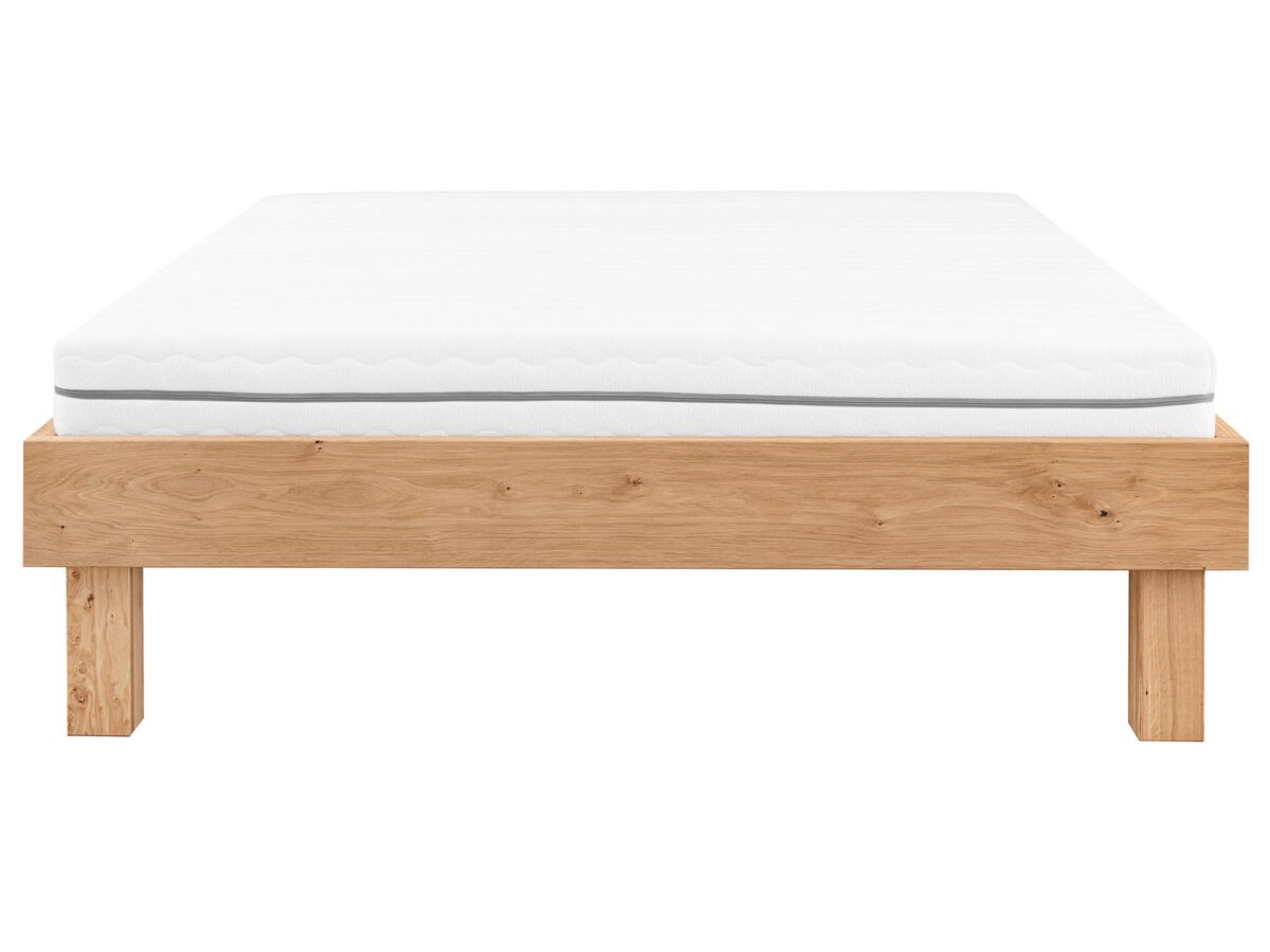 Stylowe łóżko dębowe bez oparcia 210 RAMA Rorina 210