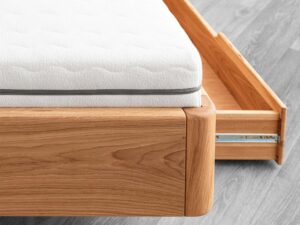 miniaturka Łóżko dębowe do nowoczesnych wnętrz Lelina L