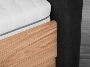 miniaturka Łóżko dębowe do nowoczesnych wnętrz Lelina L