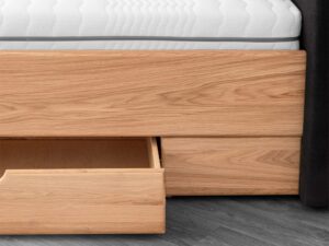 miniaturka Łóżko dębowe do nowoczesnych wnętrz Lelina L