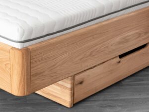 miniaturka Łóżko dębowe do nowoczesnych wnętrz Lelina L