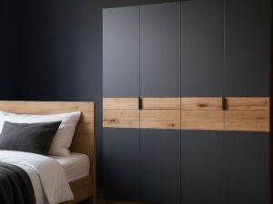 miniaturka Elegancka szafa z litego drewna K40EF4E