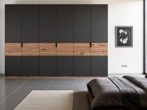 miniaturka Elegancka drewniana szafa K60EF4E