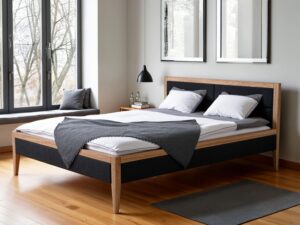 miniaturka Łóżko dębowe do wygodnej sypialni Faterara