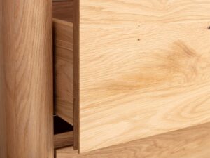 miniaturka Drewniana komoda z litego drewna Lelina 3L