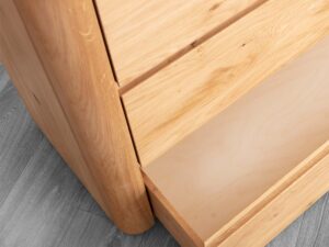 miniaturka Drewniana komoda z litego drewna Lelina 3L